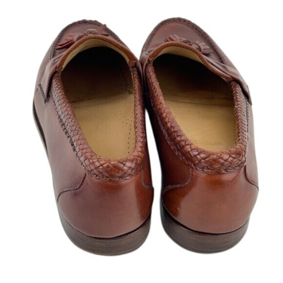 Allen Edmonds Brown Leather Mens Loafer Shoes  Size 10